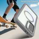 for Samsung Galaxy A36 5G Case, [Transparent & Holster Series] Belt Clip Full Body Shockproof Protective Cell Phone Cover with 2 Pack Tempered Glass Screen Protector (Gray/Clear)