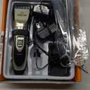 oneisall Dog Clipper Low Noise, Dog Grooming Kit with Rechargeable, Pet Shaver Cordless Electric Quiet Hair Clipper Set for Dogs Cats Pets（Gold）