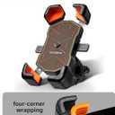 ROCKBROS Bike Phone Holder Mount for 4.5''-7.1'' Phones, Quick Release Handlebar Clamp, 360 Rotatable Motorcycle Mount