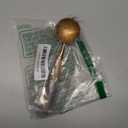 Vintage Coffee Measuring Spoon - 304 Stainless Steel, Coffee Scoop10g Capacity, Walnut Handle - Perfect for Coffee, Tea, and More (Rose Gold)