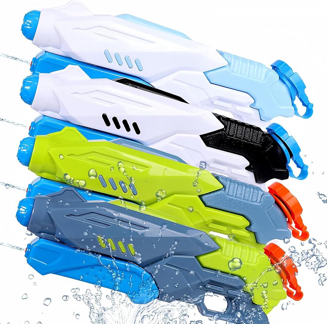 4 Pack Water Guns for Kids Ages 4-8-12 Water Squirt Guns 400cc Blasters Bulk Soaker Summer Swimming Pool Beach Powerful Water Pistol Fighting Family Toys Outdoor Game Ideas Gift for Boys Girls Adults 4 Pack Water Guns for Kids Ages 4-8-12 Water Squirt Guns 400cc Blasters Bulk Soaker Summer Swimming Pool Beach Powerful Water Pistol Fighting Family Toys Outdoor Game Ideas Gift for Boys Girls Adults