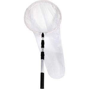 RESTCLOUD Large Insect and Butterfly Net with 14" Ring, 32" Net Depth, Extendable Handle to 36 Inches
