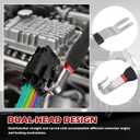 3 x Automotive Electrical Terminal Connector Separator Removal Tool,2-in-1 Straight & Bent Head Electrical Disconnect Pliers with Non-Slip Grip,Durable Steel Connector Removal Tool