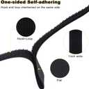 YMCRLUX 1"x32ft Hook and Loop Straps with 50 Metal Buckles, Adjustable Fastening Cable Straps, Cut-to-Length Cinch Strap, Reusable Nylon Securing Cord Ties for Organizer or Storage, 1 inch Wide, Black