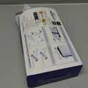 Tokluck PS5 Slim/Pro Horizontal Cooling Stand for Disc & Digital, Dual Controller Charger with 3-Level Cooling Fan, PS5 Stand for Pro & Slim Console (NOT Fit 2020 Regular Version) (White)