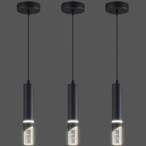 Modern Dimmable Led Pendant Lights Kitchen Island, Ideal for Living Room, Bedroom,Sink 6w LED Crystal Energy-Saving Hanging Lamp for Cozy Lighting (Black 3-Pack) Modern Dimmable Led Pendant Lights Kitchen Island, Ideal for Living Room, Bedroom,Sink 6w LED Crystal Energy-Saving Hanging Lamp for Cozy Lighting (Black 3-Pack)