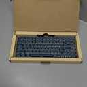Typewriter Keyboard Wireless 2.4GHz/Bluetooth/USB-C Wired Mechanical Gaming Keyboard Warm White LED Backlit 84-Key NKRO Hot Swappable Green Switches Retro Round Keycaps for Multi-Device