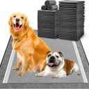 MIZOK Pee Pads for Dogs - Large 28x34 Inches, Charcoal Puppy Pads, Absorbs Up to 8 Cups of Urine, 6-Layer Leak-Proof Wee Wee Pads (40 Counts)