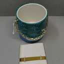 Lilly Pulitzer Ice Bucket with Gold Handle, Double Wall Ice Holder, Ice Container with Lid, Acrylic Ice Bucket for Cocktail Bar and Outdoor Parties, It's a Jungle Out There