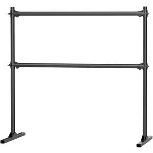 Zlinke 4FT Height Adjustable Ballet Barre, Freestanding Ballet Bar, Heavy Duty Dance Bar Support, Sturdy Construction, Anti-Slip for Kids Adult, Home and Gym Use (BLACK)