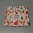 Coquette Red Bow Christmas Pillow Covers 18x18, Christmas Decorations for Home, Vintage Merry Xmas Holiday Decorative Pillow Covers for Couch Sofa Bedroom Living Room Home (Style01)