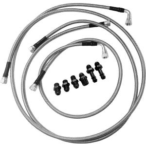 Generic 47RE Transmission Cooler Lines Kit Heavy Duty Hose Compatible with 1996-2002 Dodge Ram 2500 3500 Cummins 5.9L