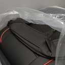 Car Seat Covers, Quilting Leather Seat Cover Two Front Seats, Waterproof Faux Leather Automotive Seat Covers for Cars,Universal Car Interior Fit for Suvs,Trucks, Airbag Compatible (2PCS,N4) (N4 Black+Red)