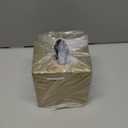 Monarch Abode Tissue Box Cover Square  Hand Hammered Brushed Gold Metal Tissue Holder Box for Bathroom Accessory, Aesthetic Decorative Facial Napkin Cube for Modern Home Decor