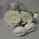 ASTRYAS 8 Packs Peonies Artificial Flowers, White Artificial Peonies, Silk Peonies Flowers Fake Peonies Artificial Flowers Peonies Bouquet for Centerpiece Table Wedding Party Home Decor 8pcs White, 8PCS