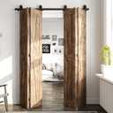 72 inch Bi fold Sliding Door Hardware Kit for Four 17" Biford Closet Barn Doors, Top-Mount, Space Saving and Easy to Assembly (Track Only, No Door) (72'' for 4 doors)