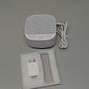 Magicteam Sleep Sound White Noise Machine with 40 Natural Soothing Sounds and Memory Function 32 Levels of Volume Powered by AC or USB and Sleep Timer Sound Therapy for Baby Kids Adults (B-White)