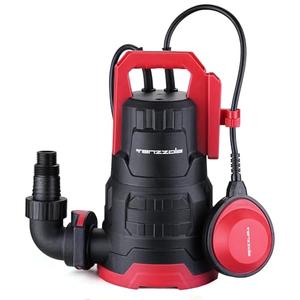 Tenzzola Sump Pump, 1HP 3960GPH Submersible Utility Water Pump with Float Switch, Thermoplastic Portable Water Removal Transfer Pump with 16.4FT Cord for Swimming Pool Basement Garden Pond Draining