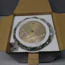 FULEN Battery Operated Wall Sconce with Green Tulip Glass Lampshade Wireless Sconces 10000mAh Rechargeable Battery Powered Wall Light with Remote Control for Vintage Decor Bedside Bedroom Livingroom