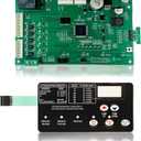 42002-0007S Control Board Kit Replacement for Pentair MasterTemp 200/250/300/400 and Sta-Rite Max-E-Therm SR200/SR333/SR400, with 472610Z Switch Membrane Pad