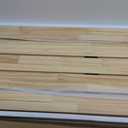 Solid Pine Wire Shelf Covers, 12" D x 43" L, Tool-Free Pantry Rack, 43" Length