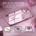 Misea Magnetic for iPhone 15 Plus Case Compatible with MagSafe [Never Yellowing] [Military Grade Drop Protection] Full Camera Lens Protector Plating Soft Clear Phone Case for Women, Pink