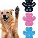 Aqumax Dog Paw Protector AntiSlip Pads,Toe Grips for Senior Dogs,Paw Grips Traction Pads for Slippery Hardwood Floors,Essentials for Senior Dogs,12 Sets (48 pcs) XL Black