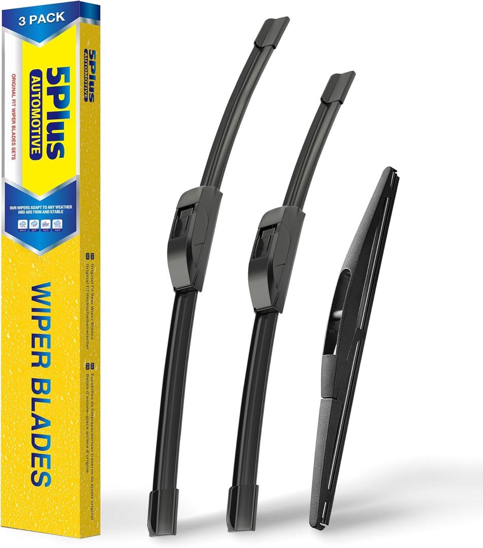 5 PLUS Windshield Wipers Replacement For 2016-2022 Honda HRV HR-V Windshield Wipers, Original Equipment Automotive Replacement Windshield Wiper Blades 26"+18"+10"(3 Wipers)