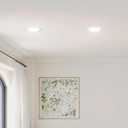 Amico Recessed Lighting 4 Inch, 12 Pack 5CCT Flat LED Can Lights, 2700K/3000K/4000K/5000K/6000K Selectable, 7W=60W, 700LM Brightness, Retrofit Installation - ETL & FCC, White