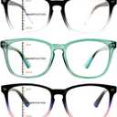 3 Pack Progressive Multifocal Reading Glasses for Women Men Blue Light Blocking Computer Glasses Spring Hinge Readers(3 Mix C3, 1.50)