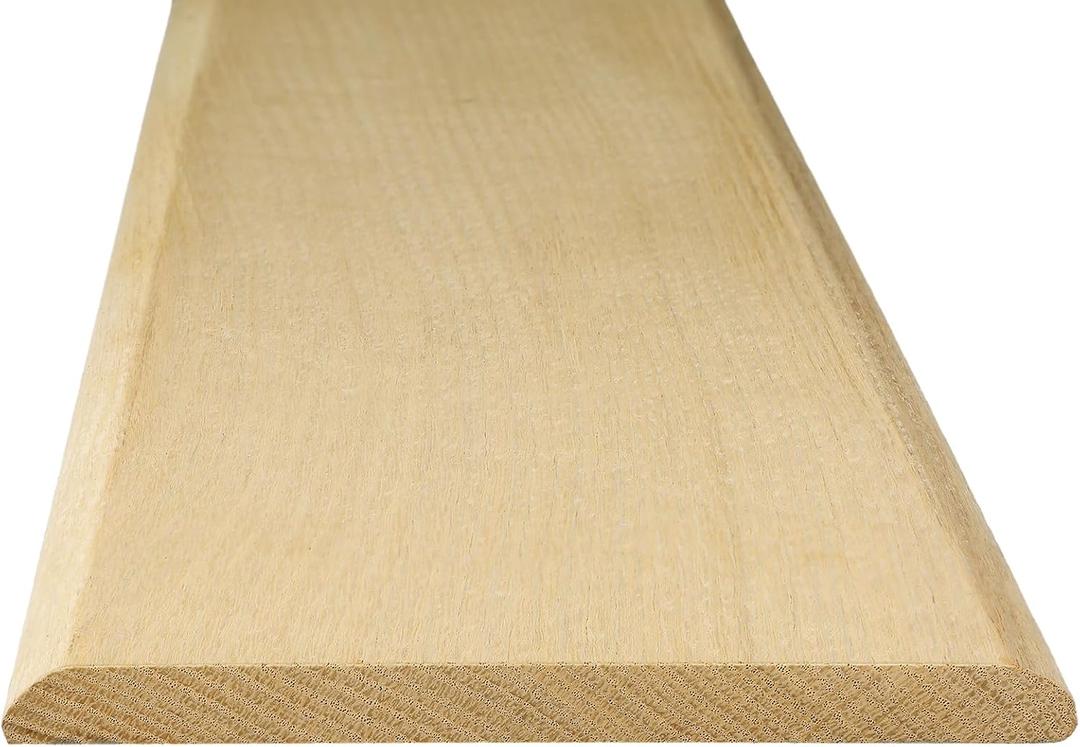 Wonderjune Door Transition Strip Wood Threshold Transition Unfinished Solid Red Oak Interior Threshold Doorways Reducer Threshold (36 x 6.5 x 0.5 Inches)