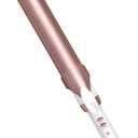 Conair Double Ceramic 1 -Inch Long Barrel Curling Iron, 1 -Inch Barrel Creates Soft Waves, Hair Waver for Use on Medium & Long Hair, White/Rose Gold