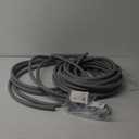 Liquid-Tight Conduit 1-1/2 inch 25ft, Electrical Conduit w/UL Certification, Flexible Conduit with 5 Straight and 5 90-Degree Conduit Connector Fittings Gray