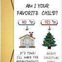 Funny Christmas Card for Mom Mother Stepmother, Hilarious Mom Christmas Card&Gift from Son Daughter Children, Hilarious Mommy Xmas Gift for Her (#10)
