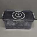 Bread Box with Lid and Handle,New Upgrade Time Recording Bread Storage Container for Kitchen Counter Airtight,Portable Bread Boxes for Homemade Breads, Toast, Bagel, Donut and Cookies(Grey)