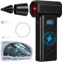 Mini Turbo Snow Blower, Snow Master Pro LED Turbo Blower, 130,000 RPM Portable Snow Whiz Turbo Blowe with Dual Mode Design & 5-Speed Power, For Vehicle Snow Removal and Home Cleaning