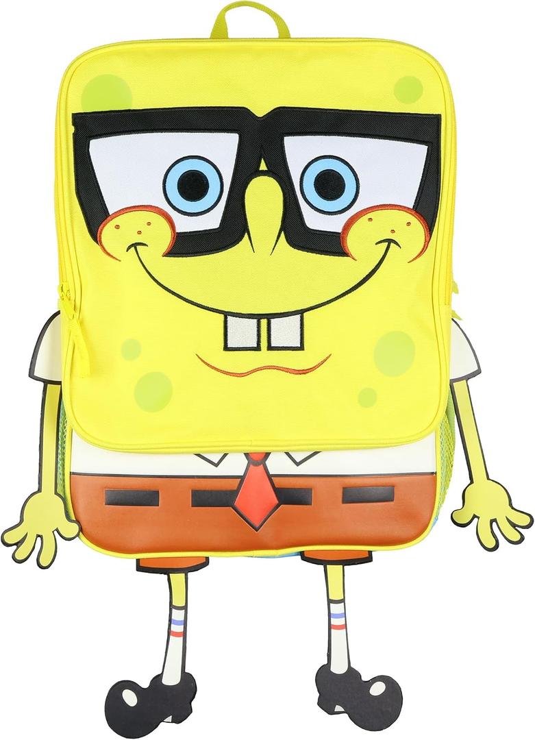 INTIMO SpongeBob SquarePants Backpack Character Design 3D Arms and Legs Funny School Travel Bag, One Size