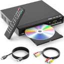 DVD Players for TV with HDMI,Plays All Regions and Formats,CD Player for Home,Support 1080P Video/CD/DVD/VCD/JPEG/USB, Remote, HDMI and RCA Cables Included