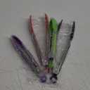 Kitchen Tongs with Silicone Tips - ForTomorrow Set of 5, 7 9 Inch Premium Silicone Tipped Tongs for Cooking Heat Resistant, Serving Food, BBQ (Multicolor)