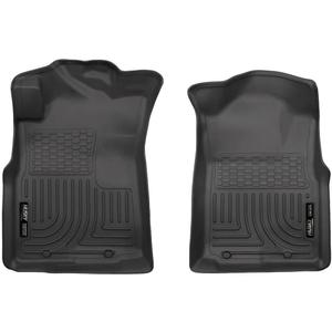 Husky Liners Weatherbeater Floor Mats | Fits 2005-2015 Toyota Tacoma, Double & Access CAB ONLY; 2005-2014 Tacoma Standard CAB | Front Row, 2-pc Black - 13941