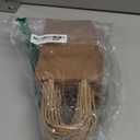 Poever Small Kraft Paper Bags 25 Pack Mini Brown Paper Bags 3.5x2.4x6.7 Small Gift Bags with Handles Bulk for Party Favor Business