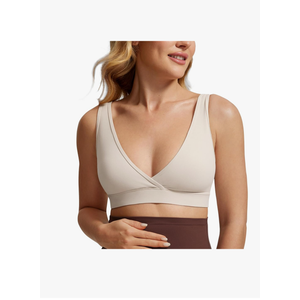 CRZ YOGA Butterluxe Maternity Nursing Bras for Women Crossover Wireless Sleep Breastfeeding Lounge Pregnancy Bralette Comfy, Size -XXL