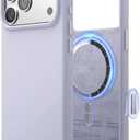 elago for iPhone 17 Pro Max Case, Premium Magnetic Silicone Case, Compatible with MagSafe, Liquid Silicone Material, Protective Cover, Shockproof, Slim Phone, 6.9 inch (Purple)