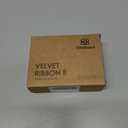 Vitalizart Green Velvet Ribbon Set 3/8" x 15 Yd Wooden Spool Fabric Trim 3 Rolls * 5 Yd for Christmas Wreath Decoration Handmade Craft Ornaments Gift Wrapping & Bow Making