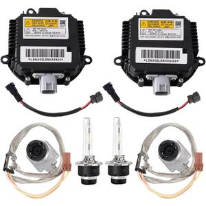 2X Headlight Ballast and Igniter Kit with D2S Bulb - Pair for Both Sides | Compatible with Infiniti Nissan 350Z G37 G35 FX35 Murano Altima Maxima QX56, Replace 28474-89904 28474-8991A NZMNS111LANA