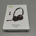 Wireless Headset with Mic for Work, AI ENC Noise Cancelling for Clear Call & Meeting, Bluetooth 5.3 & USB Dongle for Laptop, PC, iPhone & Android, Office & Call Center Headset for Remote Hybrid Worker