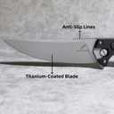 10 Inches Tactical Folding Knife - Multi-Functional Survival Knife for Camping, Hunting, Fishing, Hiking | Outdoor & Emergency Preparedness Tool (GRAY)