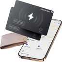 Ultrbeka Wallet Tracker Slim Card Tracker, 0.094in Rechargeable Bluetooth Tracker for Wallets, Passport, Work with Apple Find My, Card Locator- iOS Only [Apple MFi Certified] - 2pcs in 1