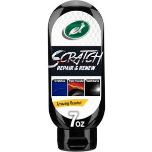 Turtle Wax 50935 Scratch Repair, Removes Fine Surface Scratches, Swirls, Paint Transfer, for Vehicles Including Cars, Trucks and Motorcycles, Safe for All Paint Colors, 7 oz. (Pack of 1)