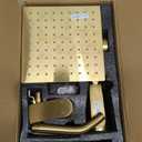 Brushed Gold Tub Shower Faucet Set Complete with 8-Inch Rainfall Shower Head and Tub Spout Included Shower Valve Tub Shower Trim Kit Matte Black